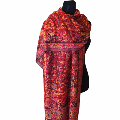 Kaschmirschal Kani rot