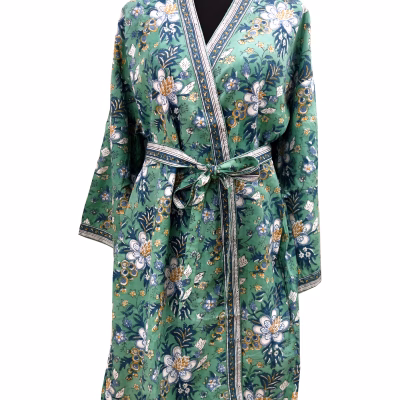 Kimono grün türkis