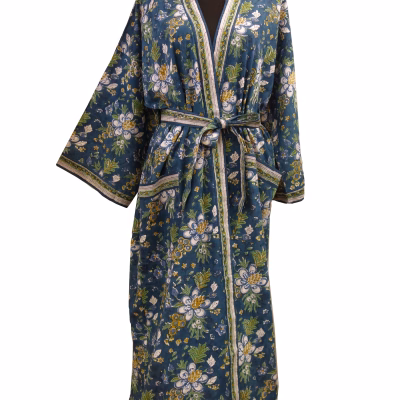Kimono lang blau