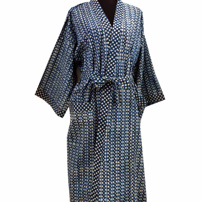 Kimono Indigo blau