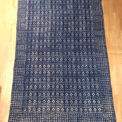 Baumwollteppich Indigo groß