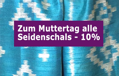 Ikat Seidenschal