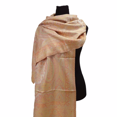 Seidenpashmina rosa / lachs