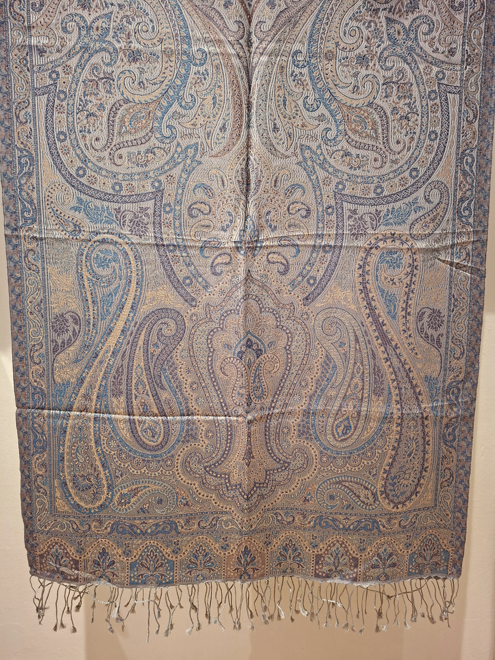 Seidenpashmina grau – Bild 2