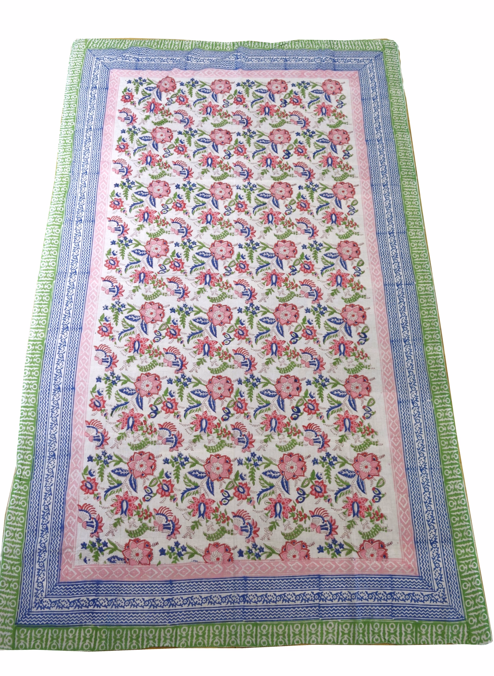 Sarong - Pareo - Baumwolltuch - rosa Blüten – Bild 3