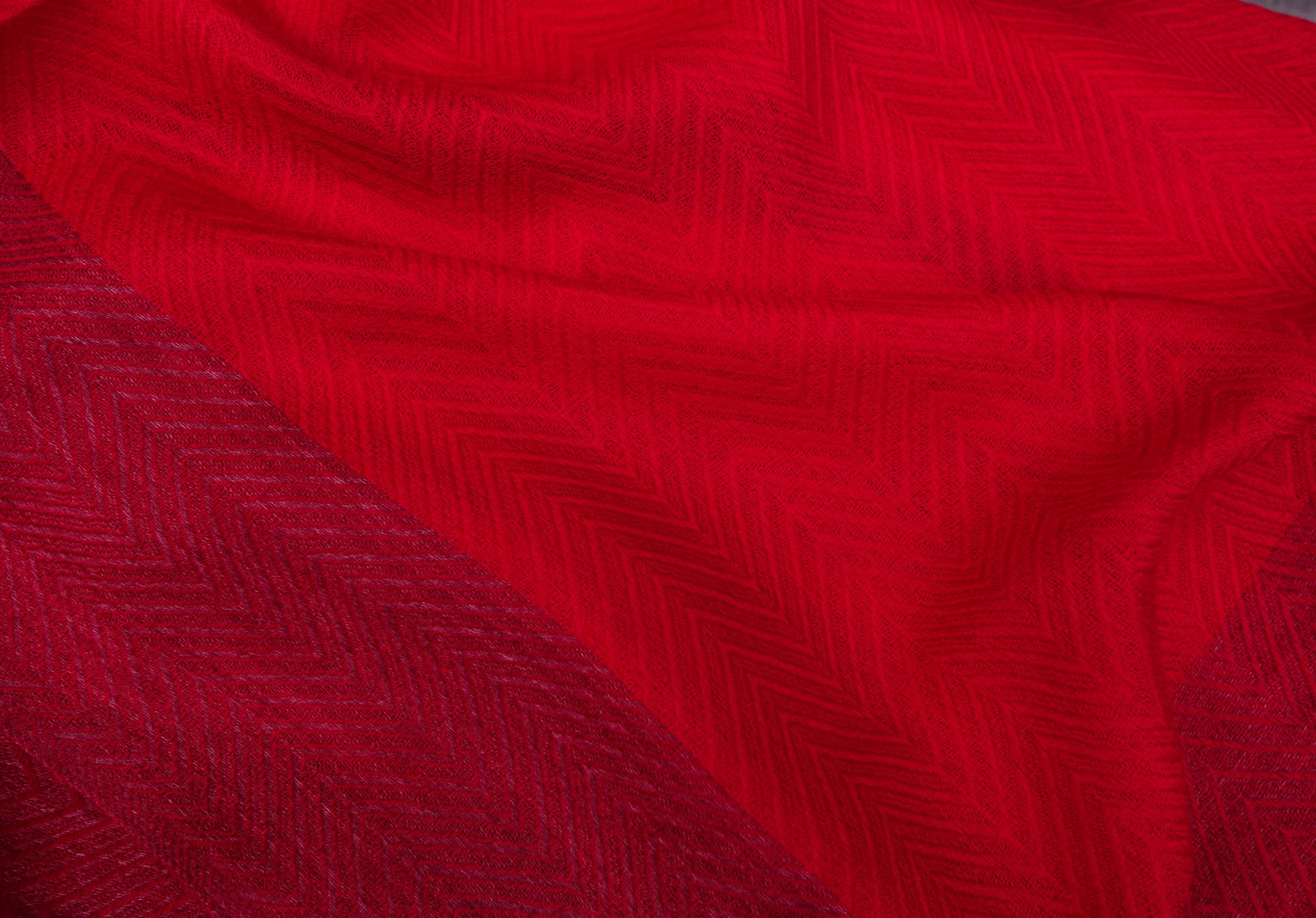 Kaschmirschal rot – Bild 2