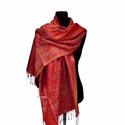 Seidenpashmina rot