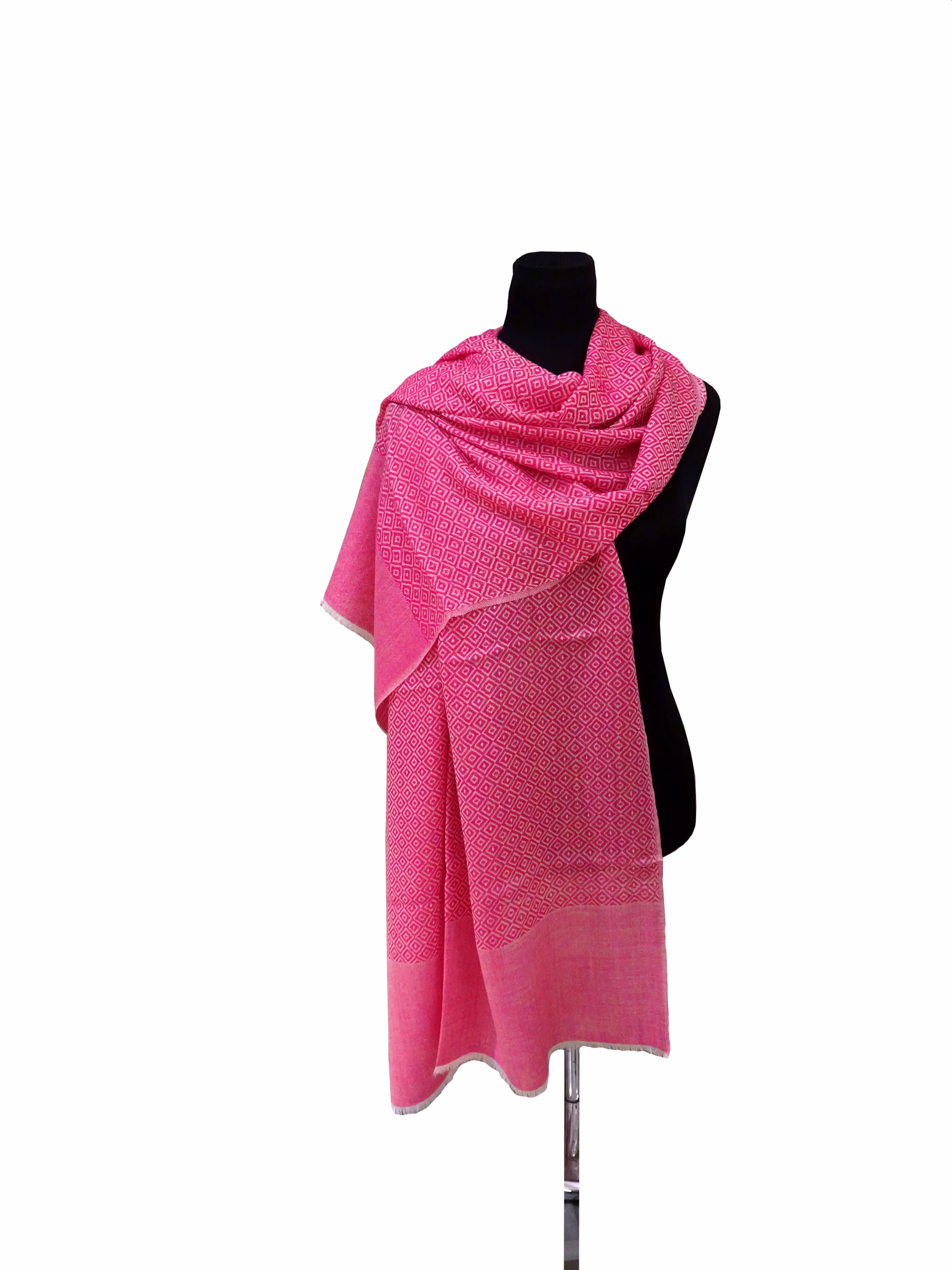 Kaschmir Wollschal pink