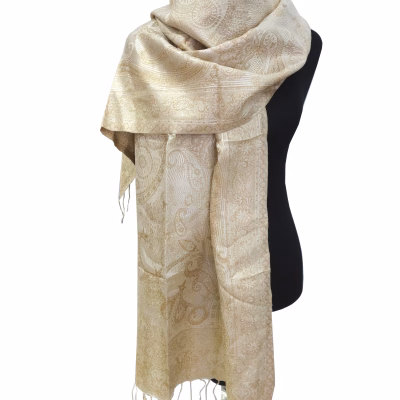 seidenpashmina beige