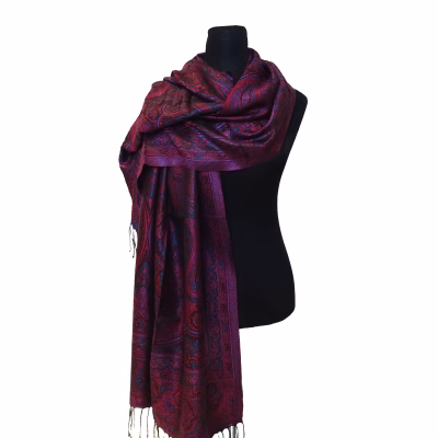 Seidenpashmina lila
