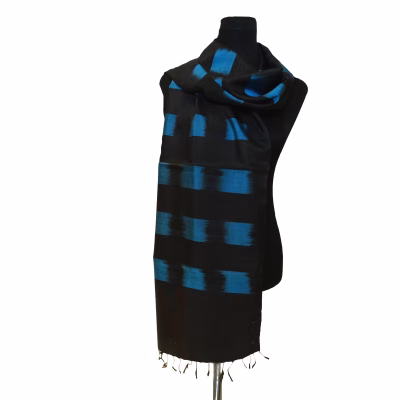 Seidenschal Ikat