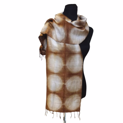 Seidenschal Shibori