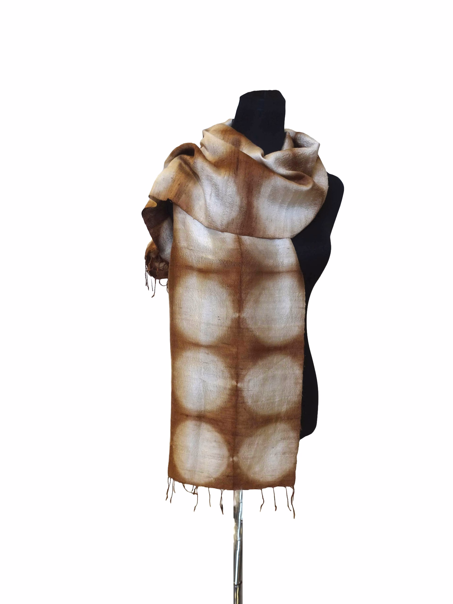 Seidenschal Shibori